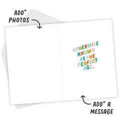 Too Old Too Young Funny Custom Birthday Card