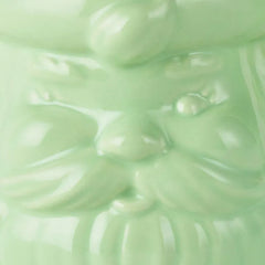 Mint Green Sculpted Santa Mug, 8 oz.