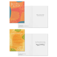 Colorful Collage Assorted Religious Birthday Cards, Box of 12