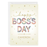You Make a Difference Custom Boss's Day Card