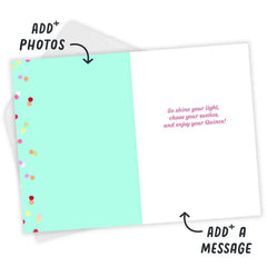Shine Your Light Custom Quinceañera Card