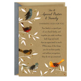 Truly Appreciated and Loved Religious Clergy Appreciation Card for Pastor and Family