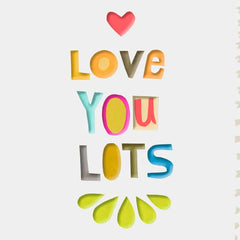 Miss You Much and Love You Lots Miss You Card