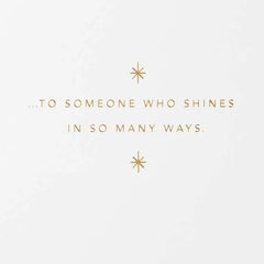 You Shine in So Many Ways Birthday Card