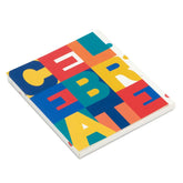 4.6" Celebrate Color Block Gift Card Holder Box