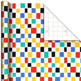 Checkered Cheer Tall Wrapping Paper Roll, 35 sq. ft.