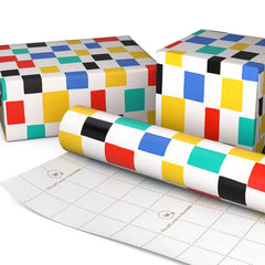 Checkered Cheer Tall Wrapping Paper Roll, 35 sq. ft.