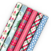 Colorful Christmas 6-Pack Wrapping Paper, 180 sq. ft.