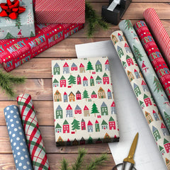Colorful Christmas 6-Pack Wrapping Paper, 180 sq. ft.