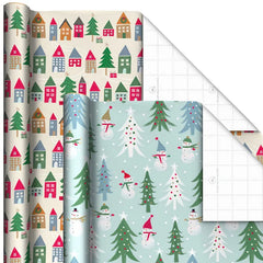 Colorful Christmas 6-Pack Wrapping Paper, 180 sq. ft.