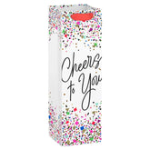 13" Cheers to You Wine Gift Bag