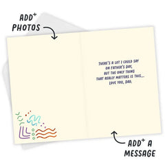 Glad You're My Dad Custom Father's Day Card