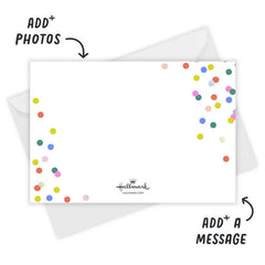 Colorful Confetti Dots Graduation Invitation
