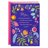 Thank You for Raising Me Birthday Card for Mom