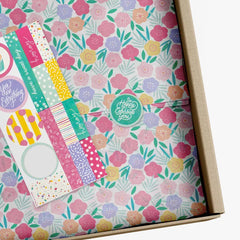 Fun Floral Tissue Paper Wrapping Kit