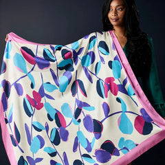 Sylvia Mollie Vibrant Vines Floral Scarf