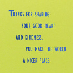 You Have a Good Heart Thank You Card