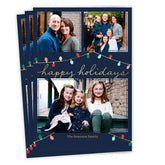 Colorful Lights Flat Holiday Photo Card