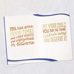 You Deserve to Celebrate College Graduation Card