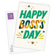 Colorful Lettering Custom Boss’s Day Card