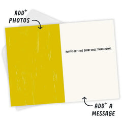 Colorful Lettering Custom Boss’s Day Card
