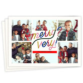 Very Merry Flat Christmas Photo Card