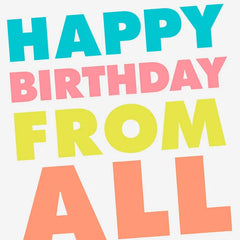 Group Gift Funny Birthday Card From Us