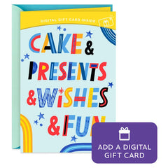 All the Things, All for You Gift Card Greeting Birthday Card for Kids