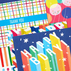 Bright and Cheery Assorted Blank Boxed Notes, Pack of 24
