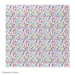 Colorful Paint Dot Confetti Tissue Paper, 6 Sheets