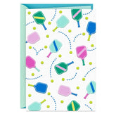 Colorful Pickleball Paddles Blank Card