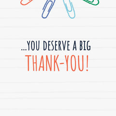 For All You Do During the School Year Thank You Card