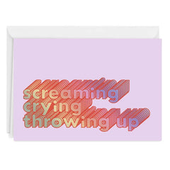 Screaming Crying Custom Card