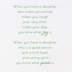 You Bring So Much Love to Life Christmas Card for Daughter