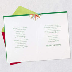 You Bring So Much Love to Life Christmas Card for Daughter