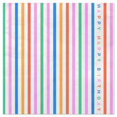 Happy Happy Striped Birthday Dinner Napkins, Pack of 20