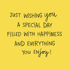 Wishing You a Special Day Birthday Card