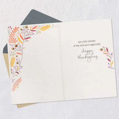 Thankful for You Thanksgiving Card