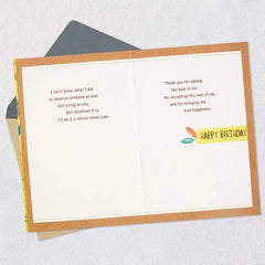 A Man Like You to Love Romantic Birthday Card for Him
