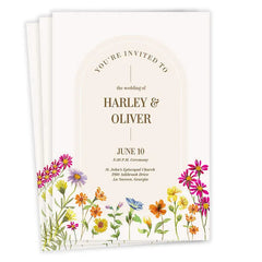 Wildflowers You're Invited Wedding Invitation