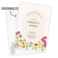 Wildflowers You're Invited Wedding Invitation