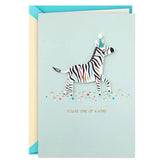 You're One of a Kind Zebra Birthday Card