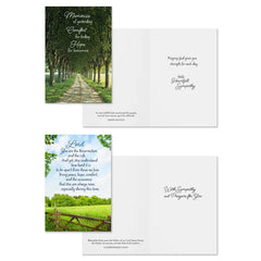 Fields of Comfort Assorted Religious Sympathy Cards, Box of 12