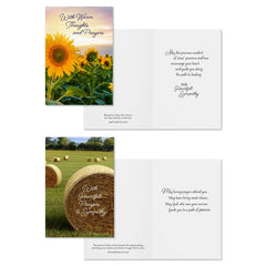 Fields of Comfort Assorted Religious Sympathy Cards, Box of 12