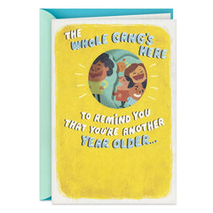 The Whole Gang’s Here Funny Pop-Up Birthday Card