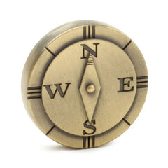 Keep Going Compass Metal Pocket Token
