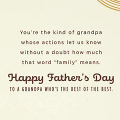 You're a Lifelong Inspiration Father's Day Card for Grandpa