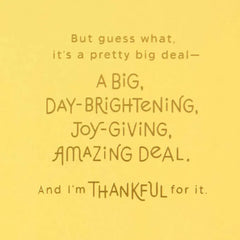 So Thankful for Your Amazing Kindness Thank You Card