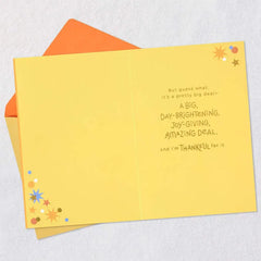 So Thankful for Your Amazing Kindness Thank You Card