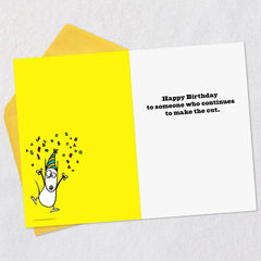 Maxine™ Congrats on Making the Cut Funny Birthday Card